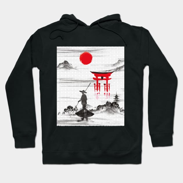 Japanese design design theme Ethnic ornament Japanese Hoodie